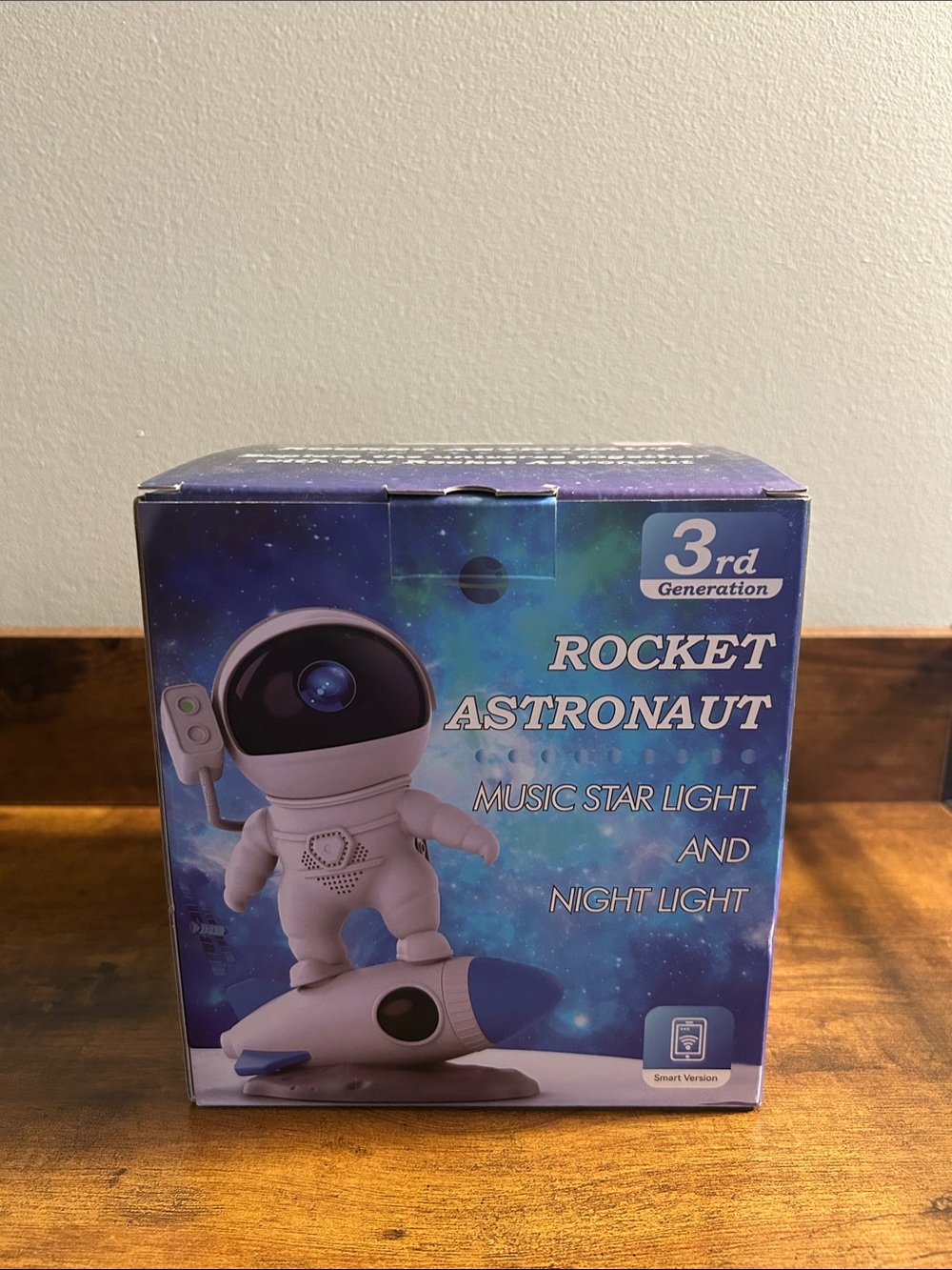 Rocket Astronaut Music Star Light and Night Light - White